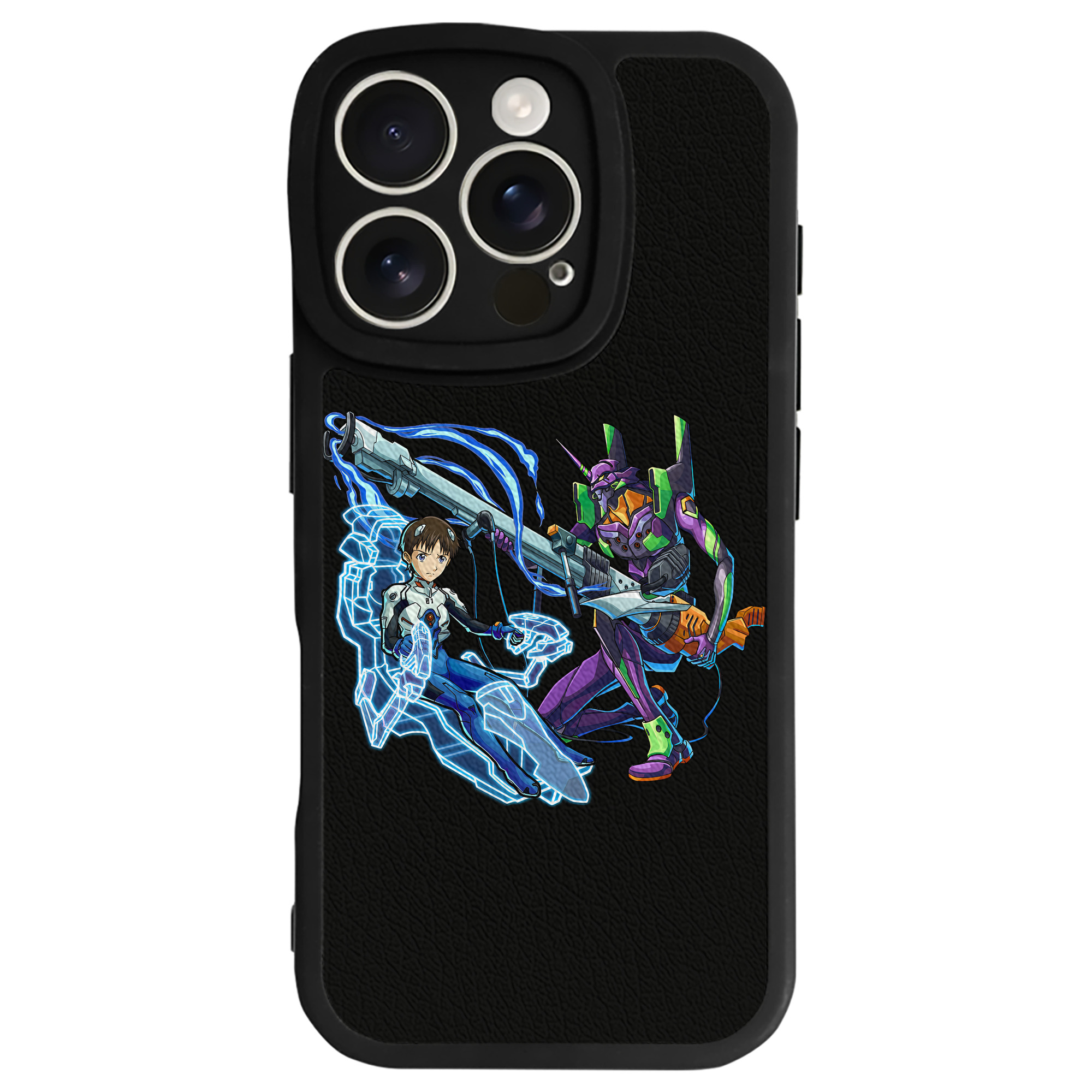 （画像用） EVA 新世紀エヴァンゲリオン 【iPhone 16シリーズ対応】シリコンスマホケース（レザー調） 材質：シリコン